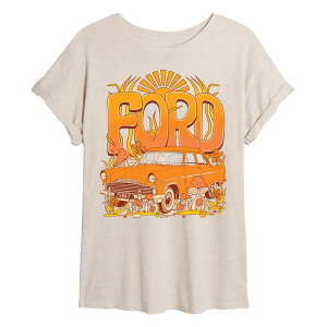 �A�j���L�����N�^�[ ���f�B�[�X �g�b�v�X T�V���c Licensed Character Juniors' Ford 1957 Ford Zodiac Mark II Retroversized Tee Beige �x�[�W��