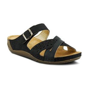 yz tNTX fB[X T_ V[Y Flexus by Spring Step Denia Women's Slide Sandals Black