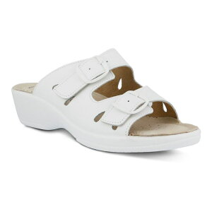 yz tNTX fB[X T_ V[Y Flexus by Spring Step Decca Women's Slide Sandals White