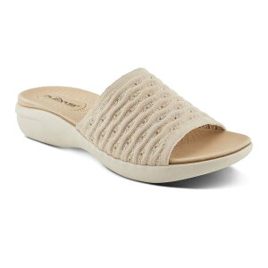 yz tNTX fB[X T_ V[Y Flexus by Spring Step Deondre Women's Slide Sandals Beige