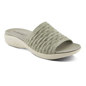 yz tNTX fB[X T_ V[Y Flexus by Spring Step Deondre Women's Slide Sandals Sage Green