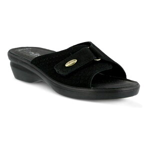 yz tNTX fB[X T_ V[Y Flexus by Spring Step Kea Women's Suede Slide Sandals Black