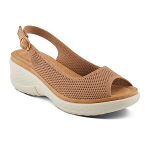 yz tNTX fB[X T_ V[Y Flexus by Spring Step Mayberry Women's Slingback Sandals Brown