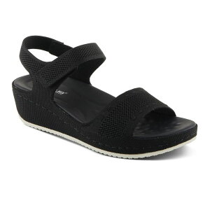 yz tNTX fB[X T_ V[Y Flexus by Spring Step Meshon Women's Wedge Sandals Black