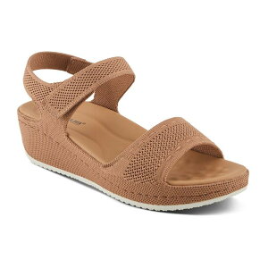 yz tNTX fB[X T_ V[Y Flexus by Spring Step Meshon Women's Wedge Sandals Brown