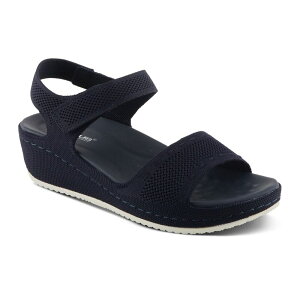 yz tNTX fB[X T_ V[Y Flexus by Spring Step Meshon Women's Wedge Sandals Navy