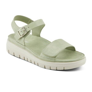 yz tNTX fB[X T_ V[Y Flexus by Spring Step Shinzon Women's Strappy Sandals Light Green