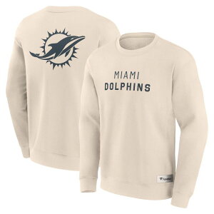�t�@�i�e�B�N�X �����Y �g�b�v�X T�V���c �X�E�F�b�g Men's Fanatics Creamiami Dolphins Elements Future Ground Lettering Pullover Sweatshirt Dol Beige �x�[�W��