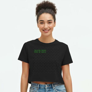 �A���u�����f�b�h ���f�B�[�X �g�b�v�X T�V���c �N���b�v�h �O���t�B�b�N Unbranded Juniors' Talking Heads Fear Of Musicropped Graphic Tee Caviar
