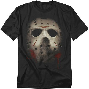 �A�j���L�����N�^�[ �����Y �g�b�v�X T�V���c �g�[�� �O���t�B�b�N Licensed Character Big & Tall Friday The 13th Jason Voorhees Graphic Tee Black �u���b�N