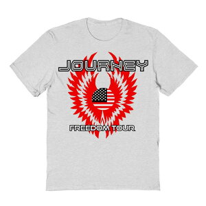 �A�j���L�����N�^�[ �����Y �g�b�v�X T�V���c �O���t�B�b�N Licensed Character Men's Freedom Tour America Journey Graphic Tee Ash Gray �O���[