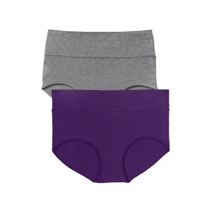 �R���t�H�[�g �`���C�X ���f�B�[�X �A���_�[�E�F�A �p���c �v���X�T�C�Y �R�b�g�� Comfort Choice Plusize Cotton Spandex Comfort Waist Brief 2-Pack Rich Violet �o�C�I���b�g