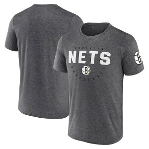 �A���u�����f�b�h �����Y �g�b�v�X T�V���c Unbranded Men's Heather Charcoal Brooklynets Block Practice Performance T-Shirt Net Charco �`���R�[��