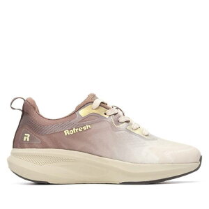 ���t���b�V�� ���f�B�[�X �V���[�Y �X�j�[�J�[ Refresh Women's Casual Sneakers 173114 Beige �x�[�W��