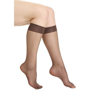 �R���t�H�[�g �`���C�X ���f�B�[�X �A���_�[�E�F�A �C�� �v���X�T�C�Y �V�A�[ Comfort Choice Women's Plusize 3-pack Sheer Knee-high Socks Dark Coffee �R�[�q�[
