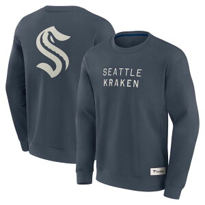 �t�@�i�e�B�N�X �����Y �g�b�v�X T�V���c �X�E�F�b�g Men's Fanatics Blue Seattle Kraken Elements Future Ground Lettering Pullover Sweatshirt Krk Blue �u���[