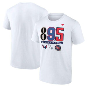 �t�@�i�e�B�N�X �����Y �g�b�v�X T�V���c �L���b�v Men's Fanatics Alexander Ovechkin White Washington Capitals NHL All-Time Leadingoal Scorer The History of 895 T-Shirt Cap White �z���C�g