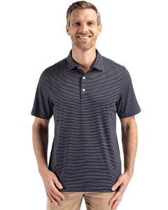 �J�b�^�[�A���h�o�b�N �����Y �g�b�v�X T�V���c �|���V���c Cutter & Buck Forge Fine Line Stripe Stretch Recycled Mens Polo Navy Blue White �z���C�g
