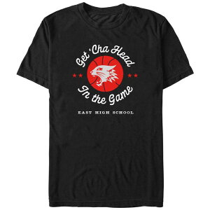 �f�B�Y�j�[ �����Y �g�b�v�X T�V���c �g�[�� �O���t�B�b�N Disney's High School Musical Get 'Cha Head In The Game Big & Tall Graphic Tee Black �u���b�N