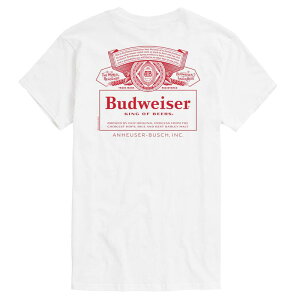 �A�j���L�����N�^�[ �����Y �g�b�v�X T�V���c �O���t�B�b�N Licensed Character Men's Budweiser King Of Beers Graphic Tee White �z���C�g