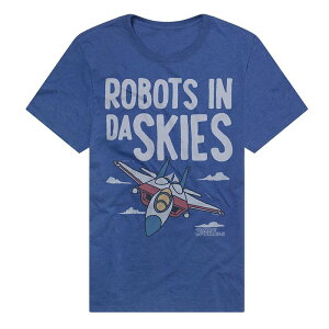 �A�j���L�����N�^�[ �����Y �g�b�v�X T�V���c Licensed Character Men's Transformers Robots in Da Skies T-Shirt Royal