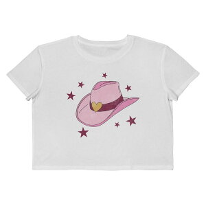 �A���u�����f�b�h ���f�B�[�X �g�b�v�X T�V���c �N���b�v�h �O���t�B�b�N Unbranded Juniors' Grayson Threads The Label Cowgirl Hat Cropped Graphic Tee Bright White �z���C�g