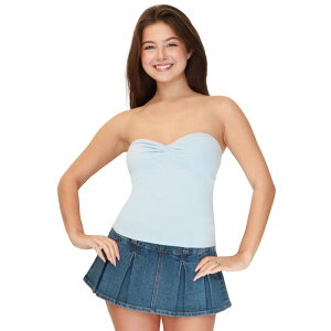 �}�b�f���K�[�� ���f�B�[�X �g�b�v�X T�V���c Juniors' madden girl Twist Frontube Top Ballad Blue �u���[