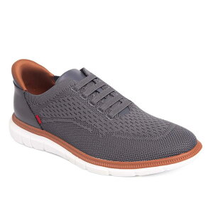 �}�[�N�W���Z�t�j���[���[�N �����Y �V���[�Y �I�b�N�X�t�H�[�h ���b�V�� Marc Joseph New York Edison Street Mens Hands-Free Slip On Technology Lightweight Mesh Oxfords Grey �O���[