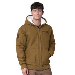 �J�[�� �o���N�X �����Y �A�E�^�[ �W���P�b�g�E�u���]�� �p�[�J�[ Men's G-III Sports by Carl Banks Tan Seattle Kraken Build Up Full-Zip Hoodie Jacket Krk Multi �}���`�J���[
