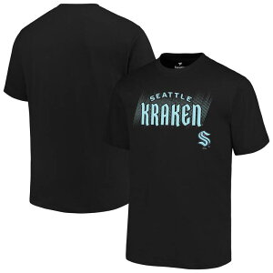 �t�@�i�e�B�N�X �����Y �g�b�v�X T�V���c �g�[�� Men's Fanatics Black Seattle Kraken Big & Tall Wordmark T-Shirt Krk Black �u���b�N