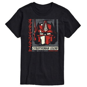 �A�j���L�����N�^�[ �����Y �g�b�v�X T�V���c �O���t�B�b�N Licensed Character Men's Transformers Optimus Prime Graphic Tee Black �u���b�N