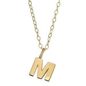 Aufbh fB[X ANZT[ lbNXE`[J[Ey_ggbv Unbranded 10K Gold Initial Pendant on 14K Gold Filled Chain M S[h