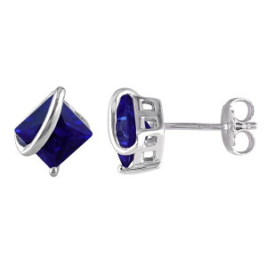 Xe O[X fB[X ANZT[ sAXECO Stella Grace Sterling Silver Lab-Created Blue Sapphire Stud Earringsterling Silver Vo[