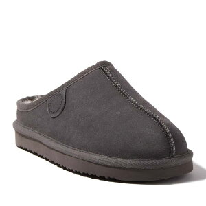 yz fBAtH[Y fB[X T_ V[Y Women's Fireside By Dearfoams Greta Wool-Lined Clog Slippers Gray