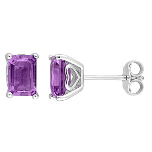 Xe O[X fB[X ANZT[ sAXECO Stella Grace Sterling Silver & Gemstone Stud Earrings Amethyst Vo[