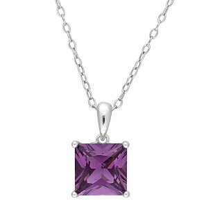 yz Xe O[X fB[X lbNXE`[J[Ey_ggbv ANZT[ Stella Grace Sterling Silver & Gemstone Stud Pendant Necklace Simulated Alexandrite
