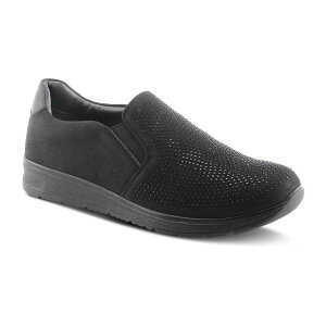 tNTX fB[X V[Y Xb|E[t@[ Flexus by Spring Step Coneflower Women'slip-on Shoes Black ubN
