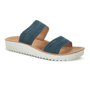 tNTX fB[X V[Y T_ Flexus by Spring Step Bayshore Women'slide Sandals Navy lCr[