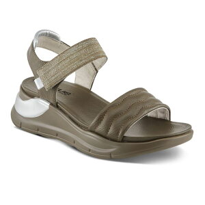 yz tNTX fB[X T_ V[Y Flexus by Spring Step Zashine Women's Wedge Sandals Dark Brown