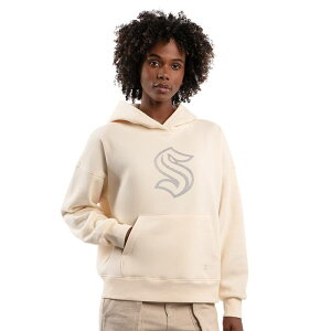 �X�^�[�^�[ ���f�B�[�X �g�b�v�X T�V���c �p�[�J�[ Women'starter Cream Seattle Kraken Rhinestone Relaxed Hoodie Krk Beige �x�[�W��