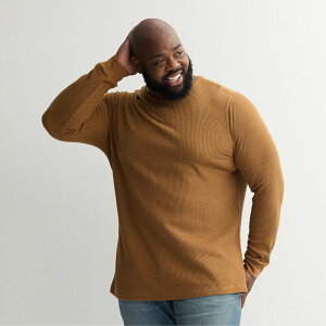 �\�m�} �����Y �g�b�v�X T�V���c �g�[�� Big & Tall Sonoma Goods For Life Thessential Waffle Thermal Tee Rust ���X�g