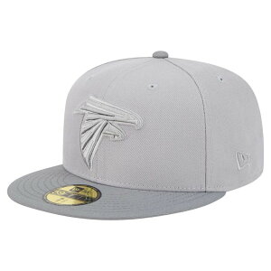 �j���[�G�� �����Y �A�N�Z�T���[ �X�q Men's New Era Gray/Graphite Atlanta Falcons Iron Cloud 59FIFTY Fitted Hat Fal Grey �O���[