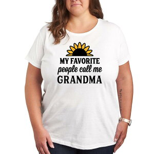 �A���u�����f�b�h ���f�B�[�X �g�b�v�X T�V���c �v���X�T�C�Y �O���t�B�b�N Unbranded Plus Favorite People Grandma Graphic Tee White �z���C�g