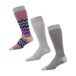 �����C �����Y �A���_�[�E�F�A �C�� �R�b�g�� MeMoi Colorvron Cotton Blend Crew Sock 3 Pack Lt Gray Heather �O���[