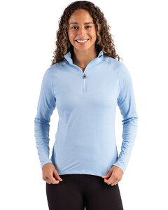 �J�b�^�[�A���h�o�b�N ���f�B�[�X �g�b�v�X T�V���c Cutter & Buck Coastlinepicomfort Recycled Womens 1/4 Zip Atlas