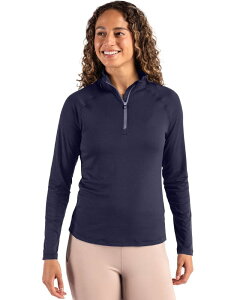 �J�b�^�[�A���h�o�b�N ���f�B�[�X �g�b�v�X T�V���c Cutter & Buck Coastlinepicomfort Recycled Womens 1/4 Zip Navy Blue �l�C�r�[