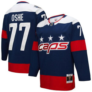 �~�b�`�F��&�l�X �����Y �g�b�v�X T�V���c �L���b�v �W���[�W�[ Men's Mitchell & Ness TJ Oshie Navy Washington Capitals Power Play Jersey Cap Navy �l�C�r�[