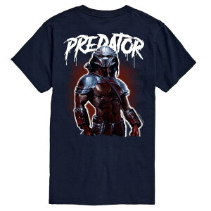 �A�j���L�����N�^�[ �����Y �g�b�v�X T�V���c �g�[�� �O���t�B�b�N Licensed Character Big & Tall Predator Metal Graphic Tee Navy �l�C�r�[