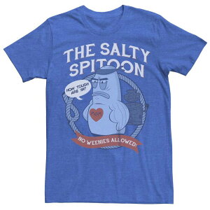 �A�j���L�����N�^�[ �����Y �g�b�v�X T�V���c �p���c �O���t�B�b�N Licensed Character Men'spongeBob SquarePants The Salty Spitoon Graphic Tee Royal Heather �w�U�[