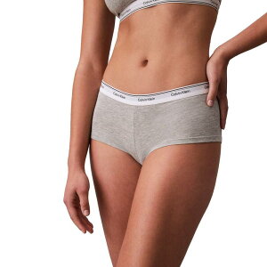 �J���o���N���C�� ���f�B�[�X �A���_�[�E�F�A �p���c �R�b�g�� Calvin Klein Cotton Modal Balance Boyshort QP3278 Grey Heather �O���[